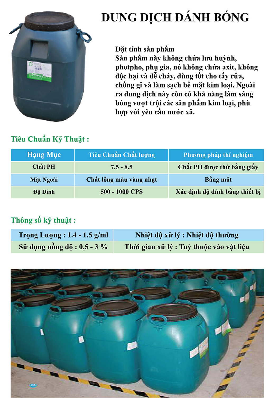 hóa chất đánh bóng